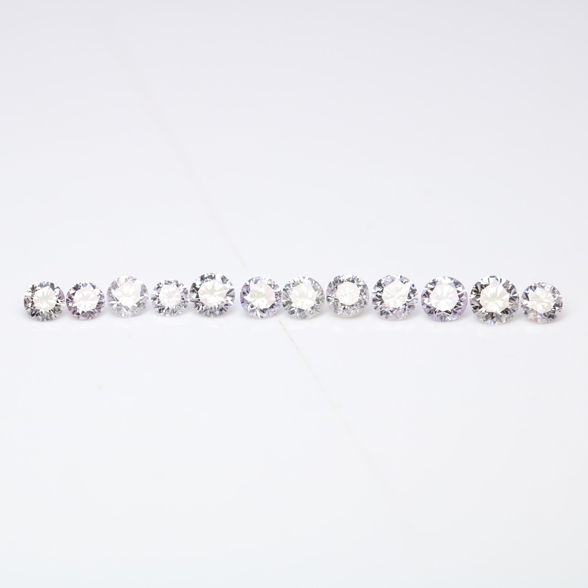 0.57 CT Mixed Size Round Fancy Light Brilliant Cut Diamonds – Dazzling Loose Stones for Elegant Engagement Rings - JayKrishna Diamond