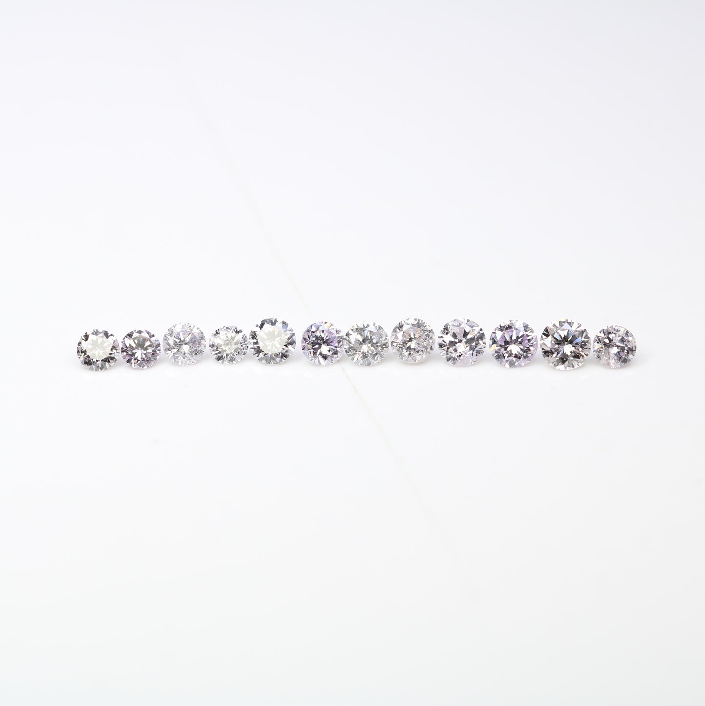 0.57 CT Mixed Size Round Fancy Light Brilliant Cut Diamonds – Dazzling Loose Stones for Elegant Engagement Rings - JayKrishna Diamond