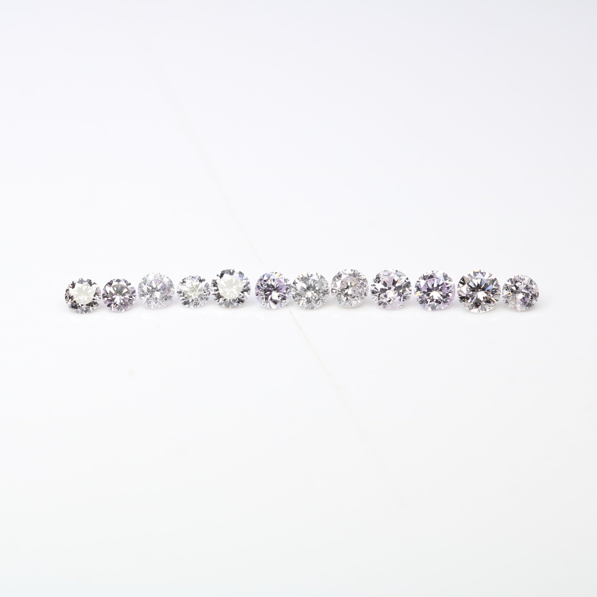 0.57 CT Mixed Size Round Fancy Light Brilliant Cut Diamonds – Dazzling Loose Stones for Elegant Engagement Rings - JayKrishna Diamond