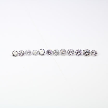 0.57 CT Mixed Size Round Fancy Light Brilliant Cut Diamonds – Dazzling Loose Stones for Elegant Engagement Rings - JayKrishna Diamond