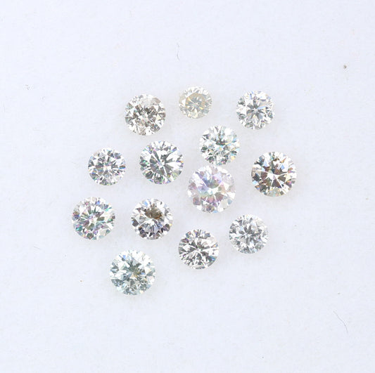 0.61 CT Round Brilliant Cut Light Mix Diamonds (1.70 to 2.60 MM) for an Elegant Engagement Ring: Unique Gemstone Collection - JayKrishna Diamond