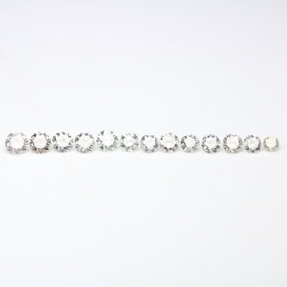 0.61 CT Round Brilliant Cut Light Mix Diamonds (1.70 to 2.60 MM) for an Elegant Engagement Ring: Unique Gemstone Collection - JayKrishna Diamond