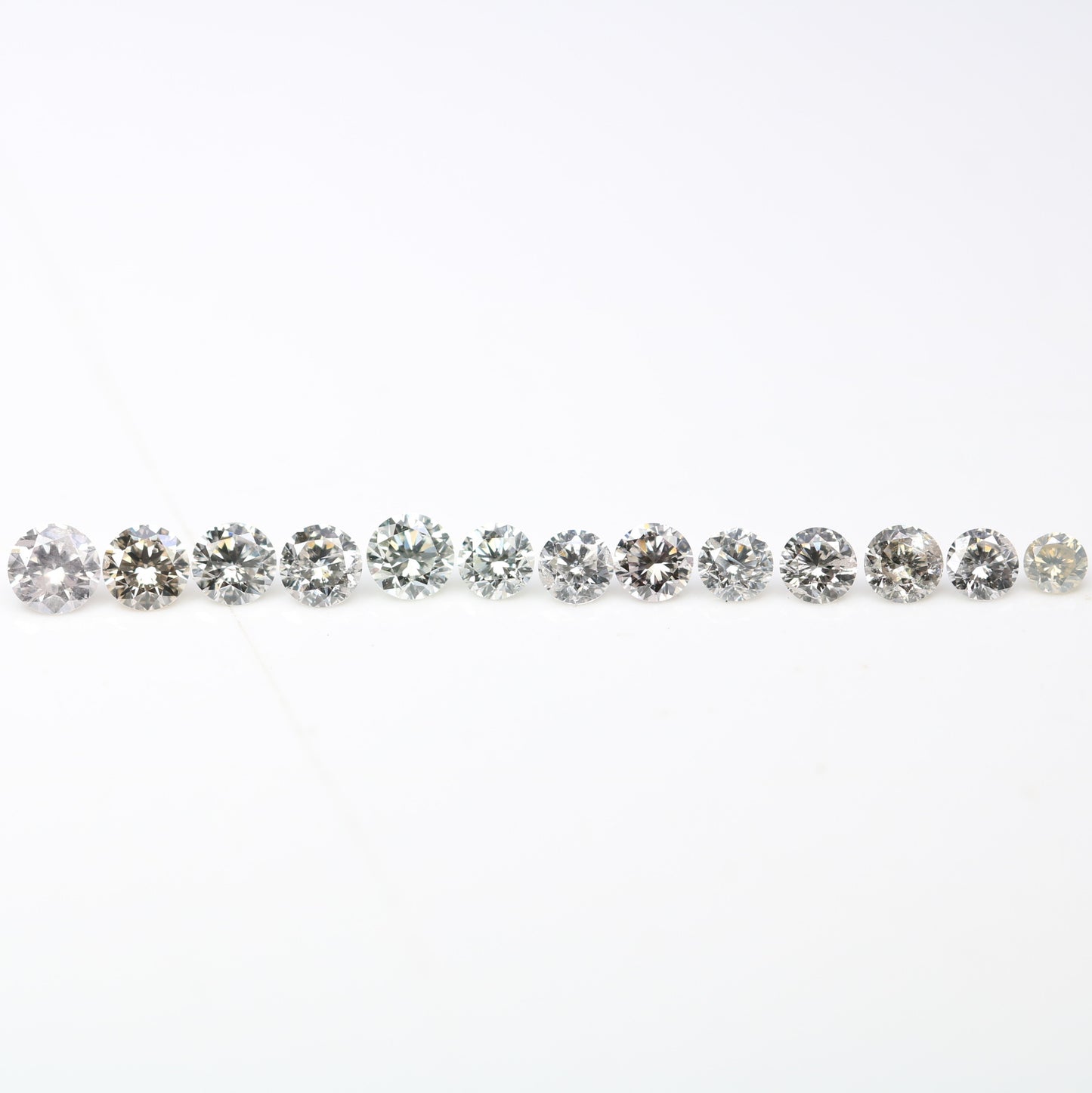 0.61 CT Round Brilliant Cut Light Mix Diamonds (1.70 to 2.60 MM) for an Elegant Engagement Ring: Unique Gemstone Collection - JayKrishna Diamond