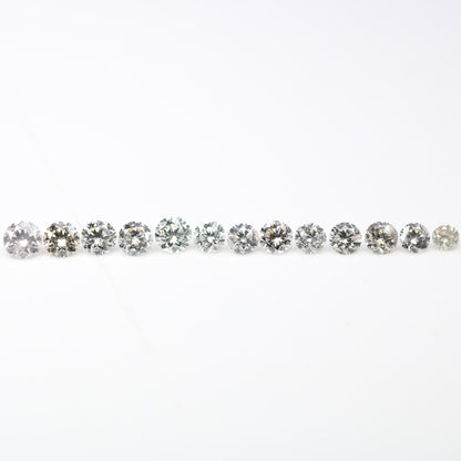 0.61 CT Round Brilliant Cut Light Mix Diamonds (1.70 to 2.60 MM) for an Elegant Engagement Ring: Unique Gemstone Collection - JayKrishna Diamond