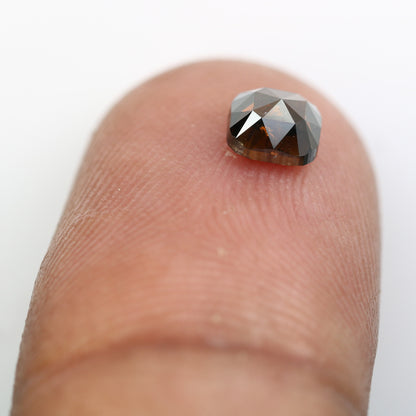 0.67 Carat 4.8 MM Cushion Shaped Fancy Brown Loose Diamond for Wedding Ring - Unique Gemstone for Custom Bridal Jewelry Designs - JayKrishna Diamond