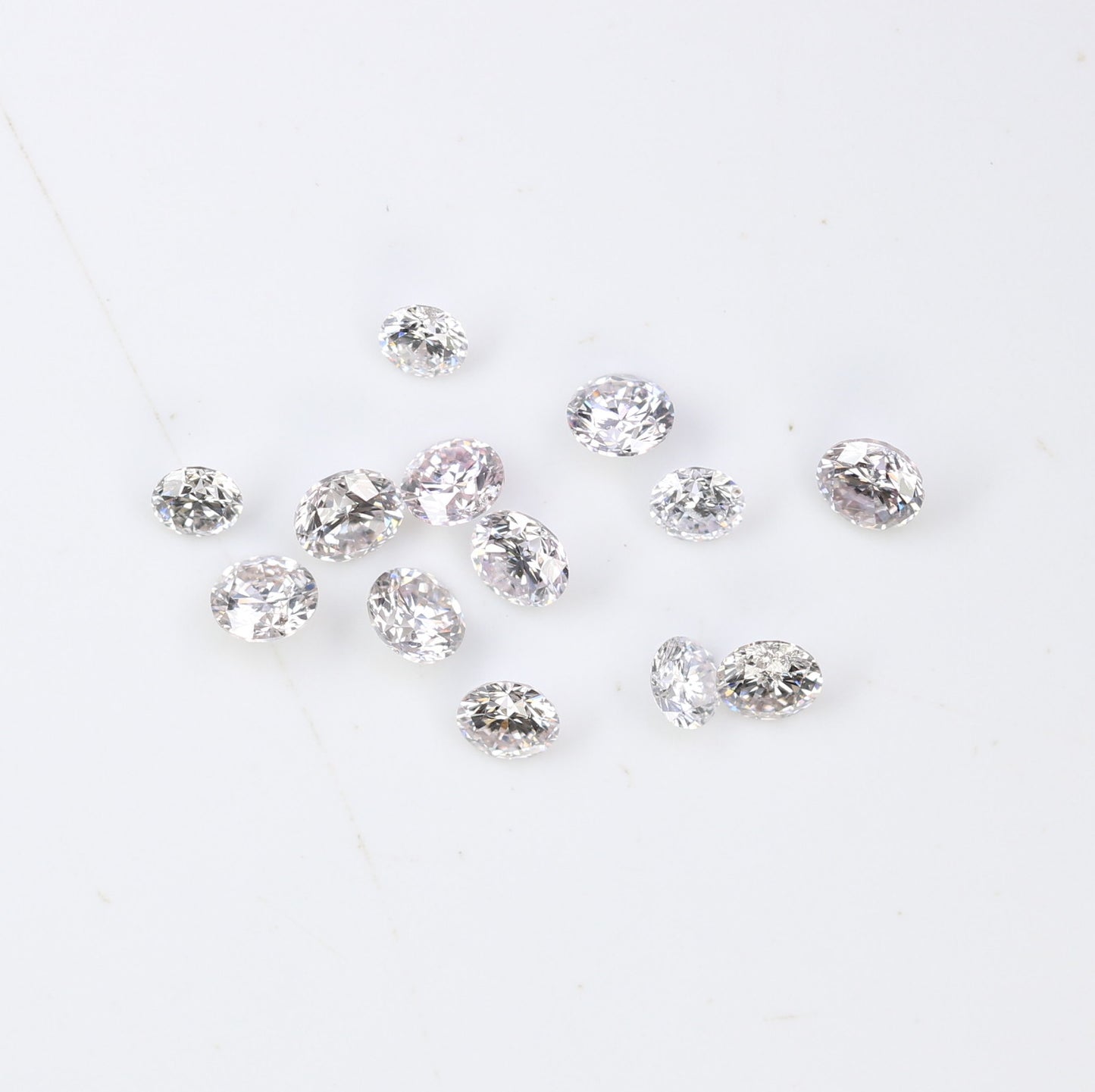 0.74 CT 2.10 To 2.60 MM Round Brilliant Cut Fancy Very Light Pink Diamond For Engagement Ring | Pendant | Bracelet | - JayKrishna Diamond