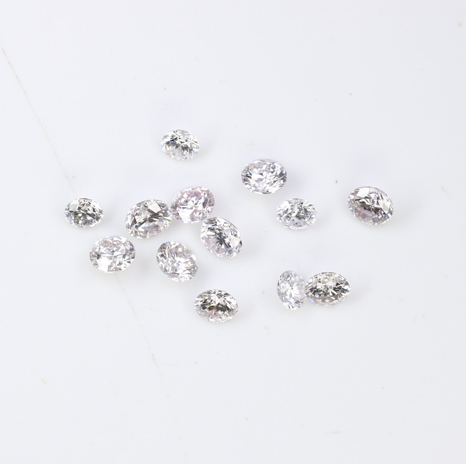 0.74 CT 2.10 To 2.60 MM Round Brilliant Cut Fancy Very Light Pink Diamond For Engagement Ring | Pendant | Bracelet | - JayKrishna Diamond