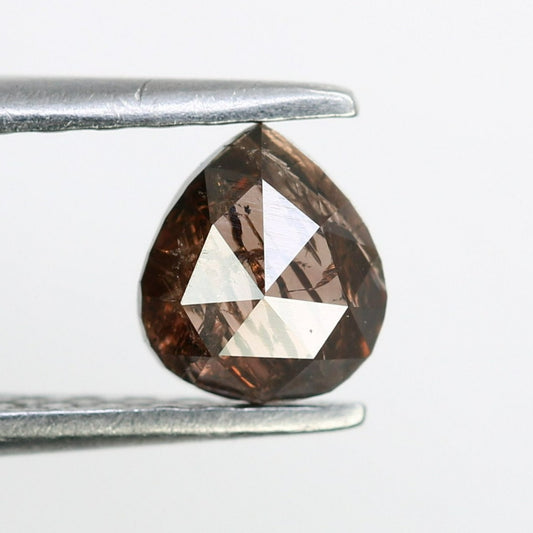 0.56 Carat Natural Brown Pear-Shaped Diamond – Perfect Loose Gemstone for Rustic Wedding Rings - JayKrishna Diamond