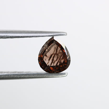 0.56 Carat Natural Brown Pear-Shaped Diamond – Perfect Loose Gemstone for Rustic Wedding Rings - JayKrishna Diamond