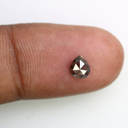 0.56 Carat Natural Brown Pear-Shaped Diamond – Perfect Loose Gemstone for Rustic Wedding Rings - JayKrishna Diamond