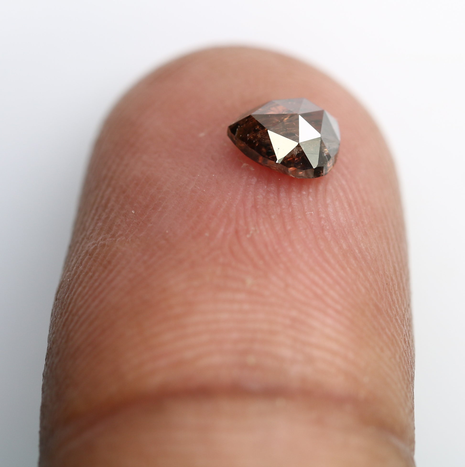 0.56 Carat Natural Brown Pear-Shaped Diamond – Perfect Loose Gemstone for Rustic Wedding Rings - JayKrishna Diamond