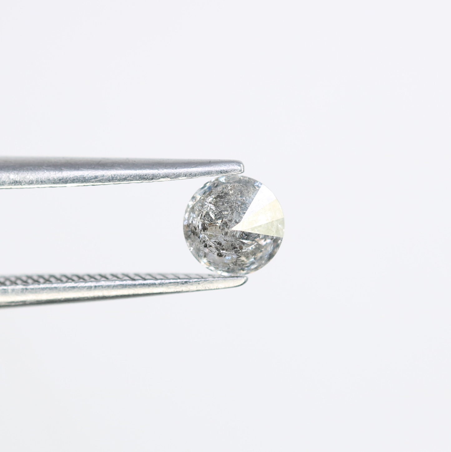 0.40 CT 4.70 x 2.70 MM Salt and Pepper Natural Round Brilliant Cut Diamond for Custom Engagement Rings, Unique Fine Jewelry & Ethical Bridal Jewelry - JayKrishna Diamond
