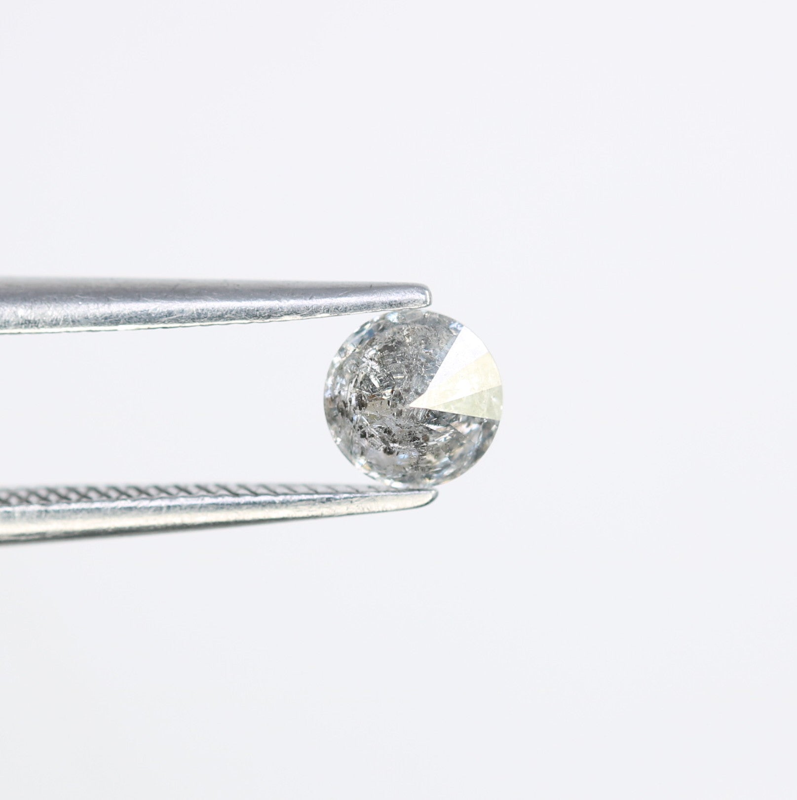 0.40 CT 4.70 x 2.70 MM Salt and Pepper Natural Round Brilliant Cut Diamond for Custom Engagement Rings, Unique Fine Jewelry & Ethical Bridal Jewelry - JayKrishna Diamond