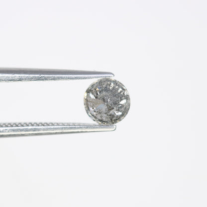 0.42 CT Natural Round Brilliant Cut Salt and Pepper Diamond 4.70 x 2.90 MM for Engagement Ring and Custom Jewelry Design - JayKrishna Diamond