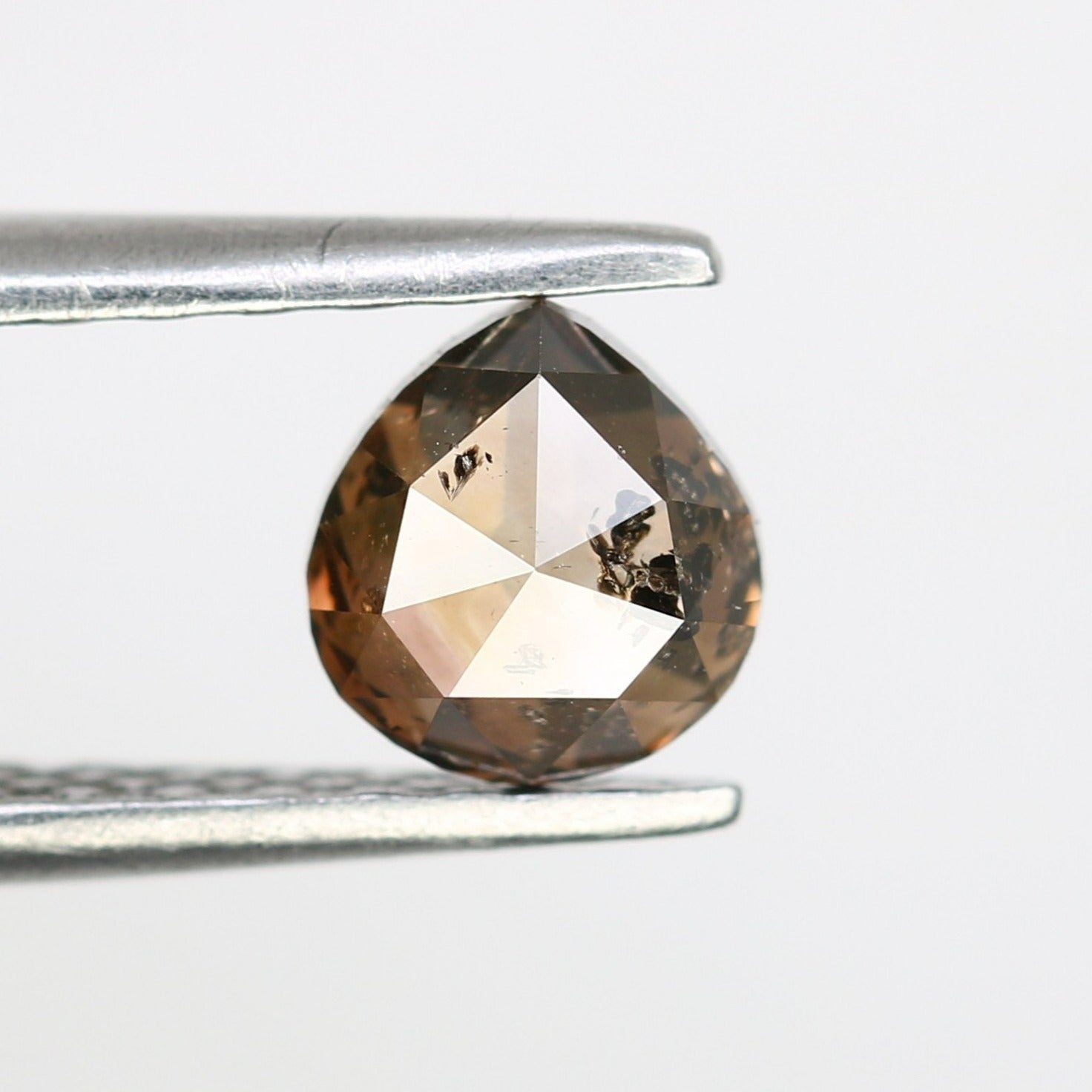 0.62 CT Pear Cut Loose Natural Brown Diamond (5.3 MM) for a One-of-a-Kind Galaxy Ring: Exquisite Gemstone Jewelry Piece - JayKrishna Diamond