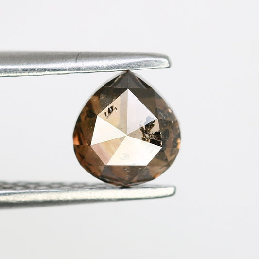 0.62 CT Pear Cut Loose Natural Brown Diamond (5.3 MM) for a One-of-a-Kind Galaxy Ring: Exquisite Gemstone Jewelry Piece - JayKrishna Diamond