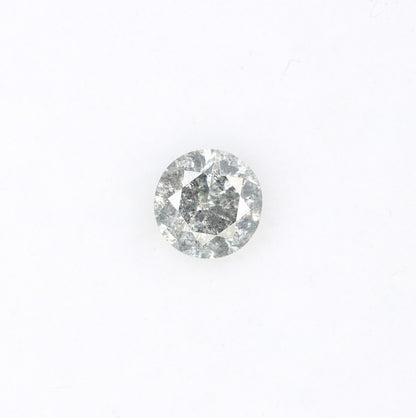 0.42 CT Natural Round Brilliant Cut Salt and Pepper Diamond 4.70 x 2.90 MM for Engagement Ring and Custom Jewelry Design - JayKrishna Diamond