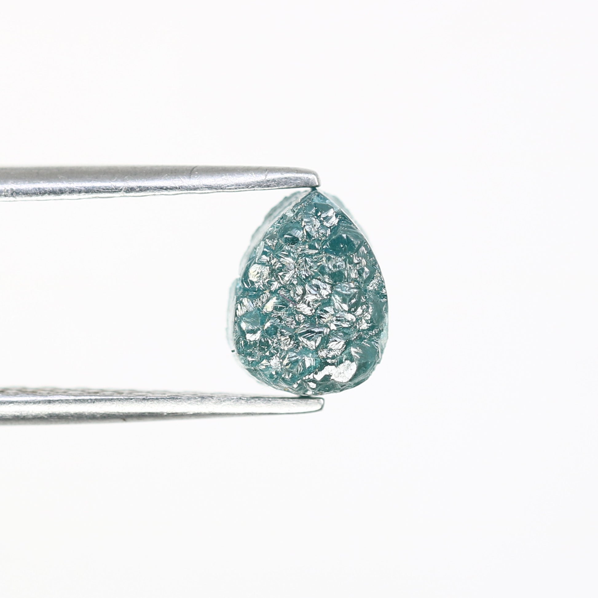 1.46 Carat Fancy Blue Raw Rough Pear Shape Diamond For Wedding Ring - JayKrishna Diamond