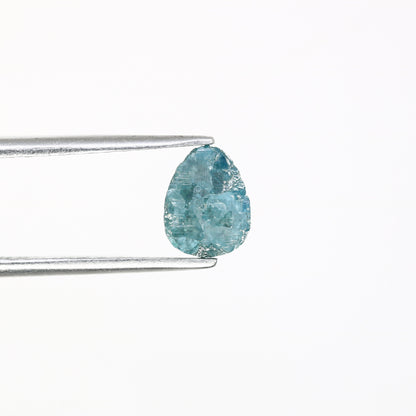 1.46 Carat Fancy Blue Raw Rough Pear Shape Diamond For Wedding Ring - JayKrishna Diamond