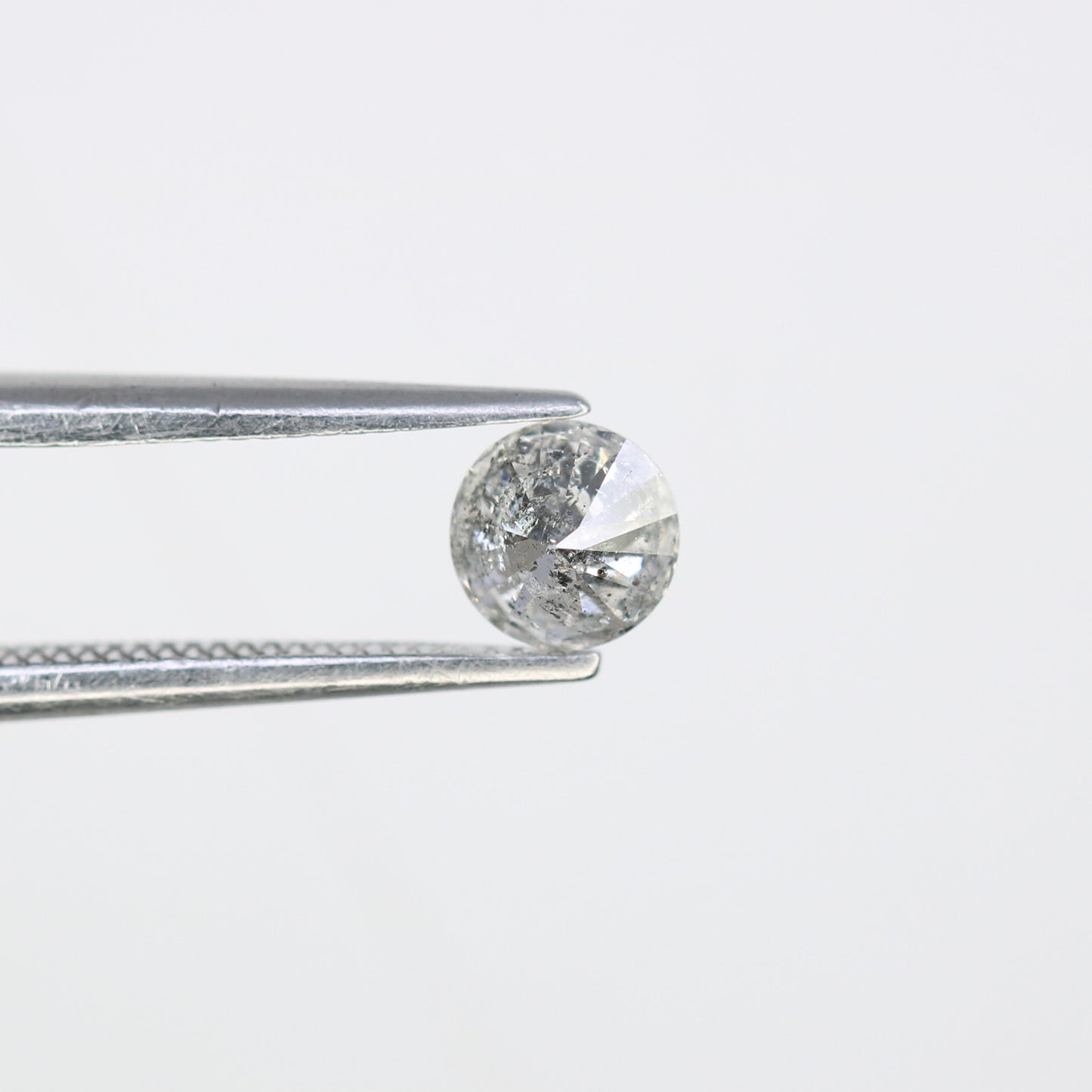Unique 0.38 CT Salt & Pepper Round Brilliant Cut Diamond | Perfect for Engagement Rings | 4.60 MM - JayKrishna Diamond