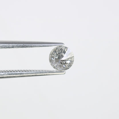 Unique 0.38 CT Salt & Pepper Round Brilliant Cut Diamond | Perfect for Engagement Rings | 4.60 MM - JayKrishna Diamond