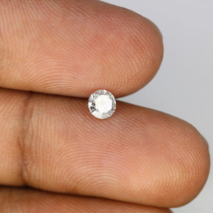 Unique 0.38 CT Salt & Pepper Round Brilliant Cut Diamond | Perfect for Engagement Rings | 4.60 MM - JayKrishna Diamond