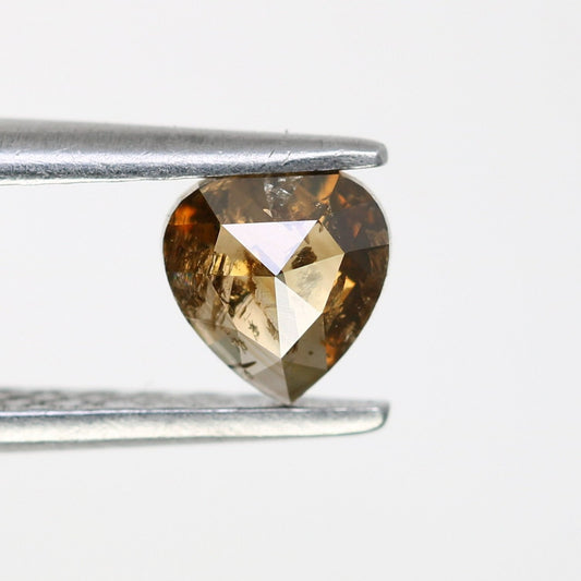 0.44 CT 4.9 MM Fancy Loose Brown Heart Shape Diamond for Wedding Ring and Custom Bridal Jewelry Design - JayKrishna Diamond