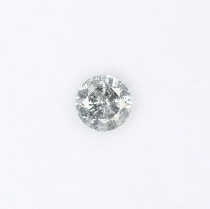 Unique 0.42 CT Salt & Pepper Round Brilliant Cut Diamond | Perfect for Engagement Rings | 4.80 x 2.90 MM - JayKrishna Diamond