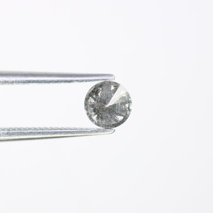 Unique 0.42 CT Salt & Pepper Round Brilliant Cut Diamond | Perfect for Engagement Rings | 4.60 x 3.00 MM - JayKrishna Diamond