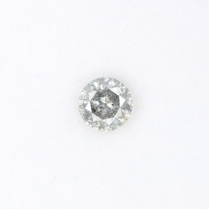 Unique 0.42 CT Salt & Pepper Round Brilliant Cut Diamond | Perfect for Engagement Rings | 4.60 x 3.00 MM - JayKrishna Diamond