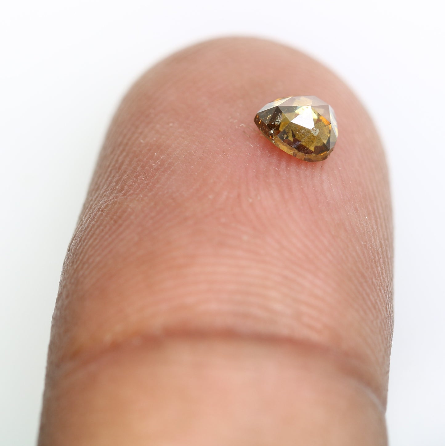 0.39 CT 4.5 MM Natural Brown Pear Shaped Loose Diamond for Custom Galaxy Rings, Unique Engagement Jewelry & Earthy Fine Jewelry - JayKrishna Diamond
