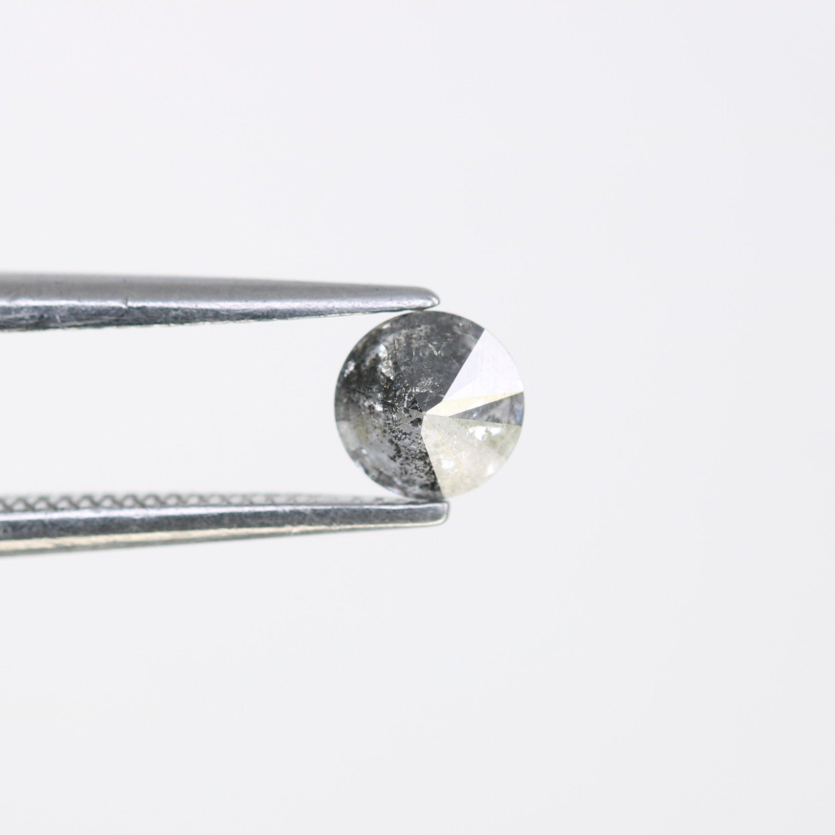 Unique 0.34 CT Salt & Pepper Round Brilliant Cut Diamond | Perfect for Engagement Rings - JayKrishna Diamond