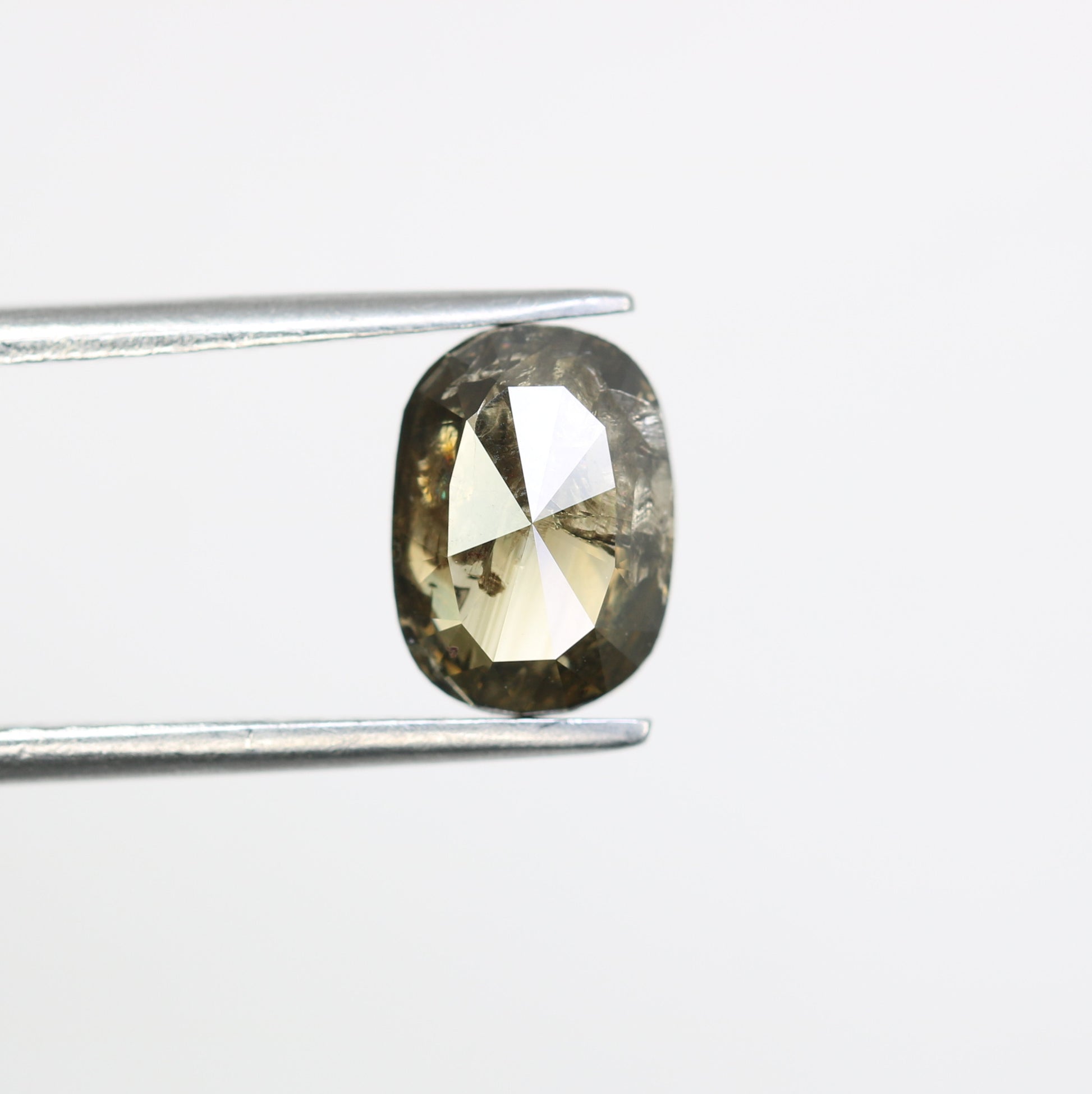 1.71 CT Oval Cut Dark Green Loose Natural Diamond For Engagement Ring - JayKrishna Diamond