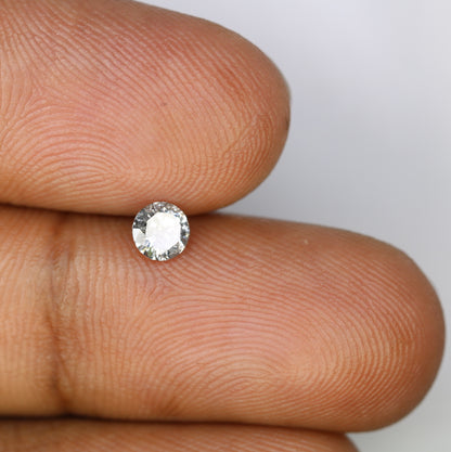 Unique 0.34 CT Salt & Pepper Round Brilliant Cut Diamond | Perfect for Engagement Rings - JayKrishna Diamond