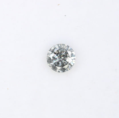 Unique 0.34 CT Salt & Pepper Round Brilliant Cut Diamond | Perfect for Engagement Rings - JayKrishna Diamond