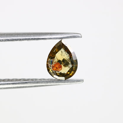 0.44 CT Fancy Brown Color Loose Pear Shaped Diamond for Engagement Ring and Custom Artisan Jewelry Design - JayKrishna Diamond