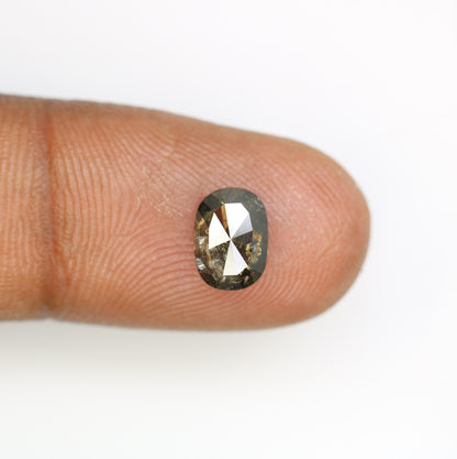 1.71 CT Oval Cut Dark Green Loose Natural Diamond For Engagement Ring - JayKrishna Diamond