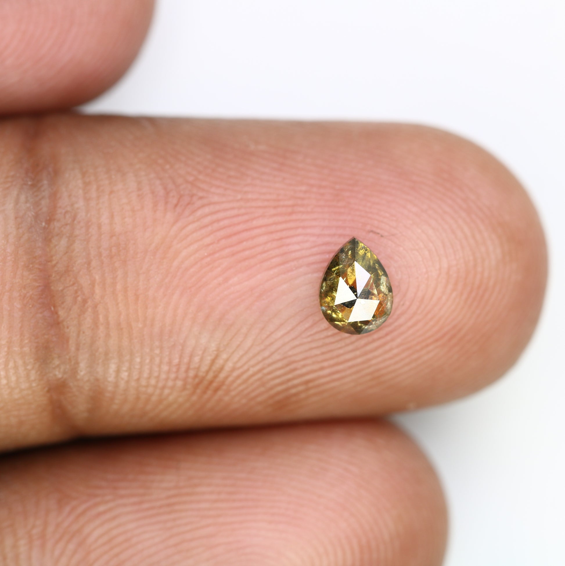 0.44 CT Fancy Brown Color Loose Pear Shaped Diamond for Engagement Ring and Custom Artisan Jewelry Design - JayKrishna Diamond