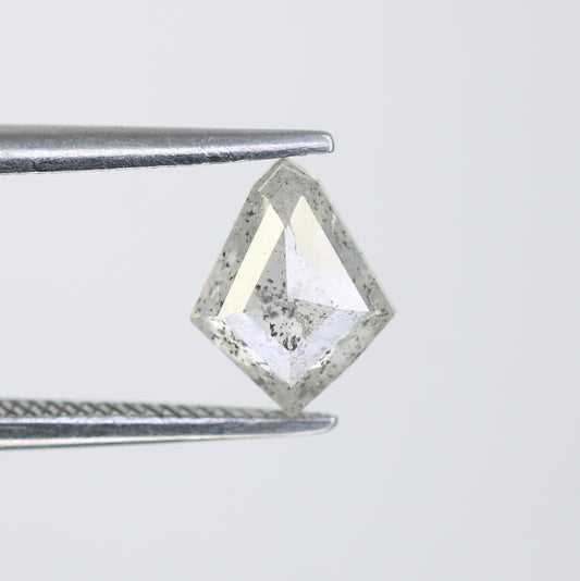 1.03 CT 7.90 MM Kite Shape Salt And Pepper Diamond For Wedding Ring - JayKrishna Diamond