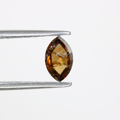 0.44 Carat 6.2 MM Marquise Shape Fancy Brown Color Diamond for Wedding Ring and Unique Bridal Jewelry Design - JayKrishna Diamond