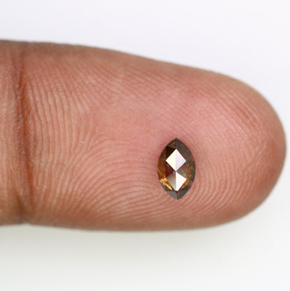 0.44 Carat 6.2 MM Marquise Shape Fancy Brown Color Diamond for Wedding Ring and Unique Bridal Jewelry Design - JayKrishna Diamond