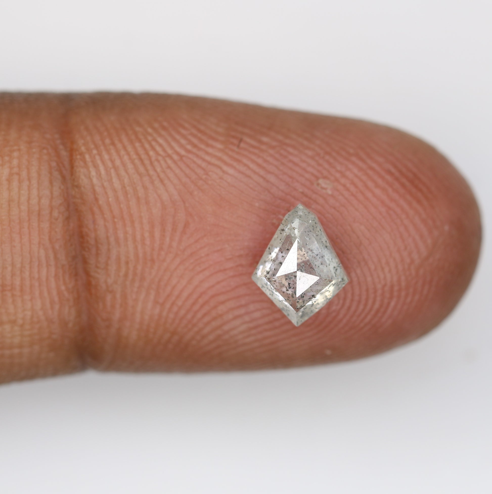 1.03 CT 7.90 MM Kite Shape Salt And Pepper Diamond For Wedding Ring - JayKrishna Diamond