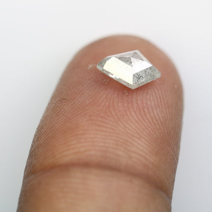 1.03 CT 7.90 MM Kite Shape Salt And Pepper Diamond For Wedding Ring - JayKrishna Diamond