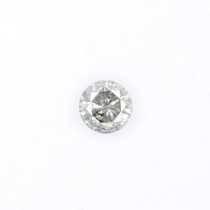 Unique 0.40 CT Salt & Pepper Round Brilliant Cut Diamond | Perfect for Engagement Rings | 4.60 x 2.90 MM - JayKrishna Diamond