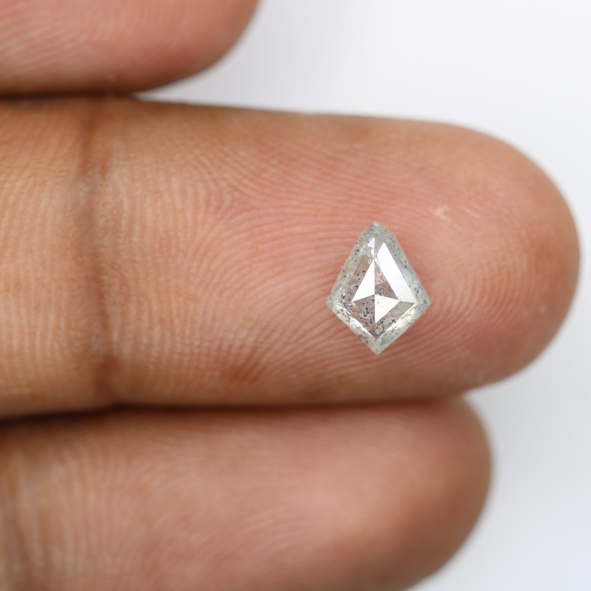 1.03 CT 7.90 MM Kite Shape Salt And Pepper Diamond For Wedding Ring - JayKrishna Diamond