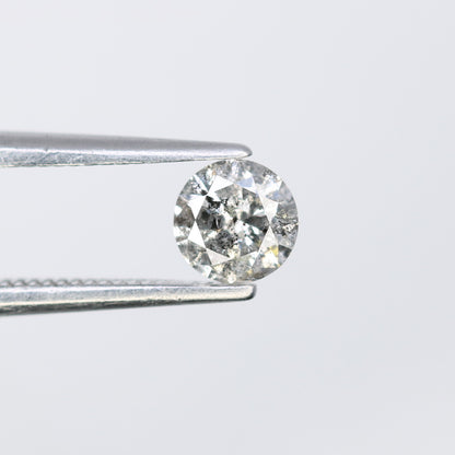 Unique 0.36 CT Salt & Pepper Round Brilliant Cut Diamond | Perfect for Engagement Rings - JayKrishna Diamond