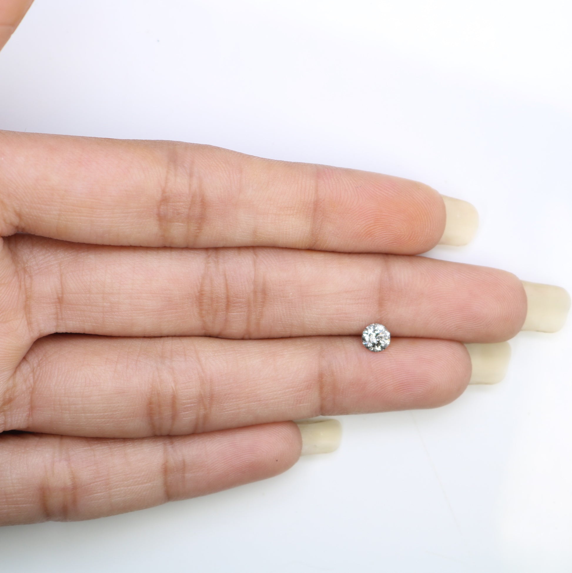 Unique 0.36 CT Salt & Pepper Round Brilliant Cut Diamond | Perfect for Engagement Rings - JayKrishna Diamond