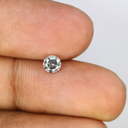 0.44 CT Loose Salt and Pepper Round Brilliant Cut Diamond for Engagement Ring and Unique Artisan Jewelry Design - JayKrishna Diamond