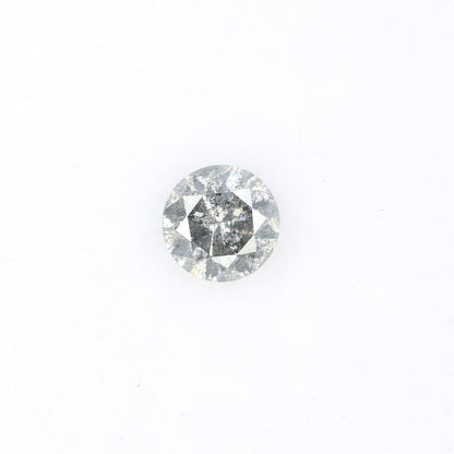 0.44 CT Loose Salt and Pepper Round Brilliant Cut Diamond for Engagement Ring and Unique Artisan Jewelry Design - JayKrishna Diamond