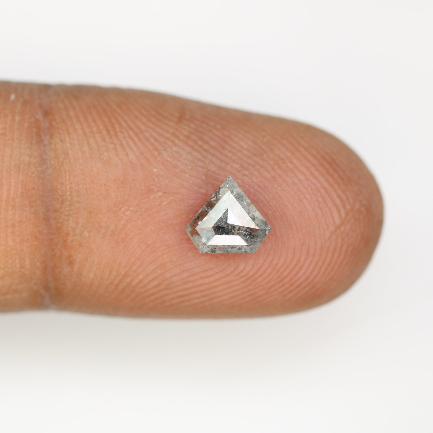 0.77 CT Diamond Cut Salt And Pepper Natural Diamond For Engagement Ring - JayKrishna Diamond